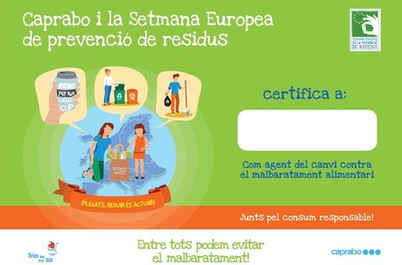 Premia al teu alumnat per lluitar contra el malbaratament alimentari