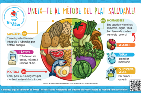 El mètode del plat saludable