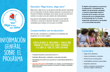 Tríptico informativo