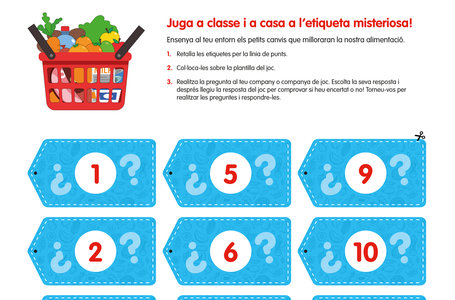 Juego La etiqueta misteriosa